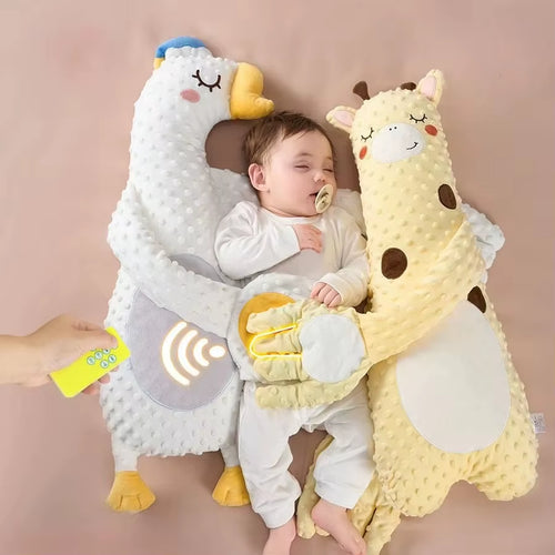 Baby Sleeping Pillow for Newborn Patting Doll with Soothing Palm Remote Control Electric Baby Hand Pillow Soothing Palm Patting